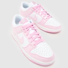 Nike Dunk Low in White & Pink Nike Dunk Low,3 of 4