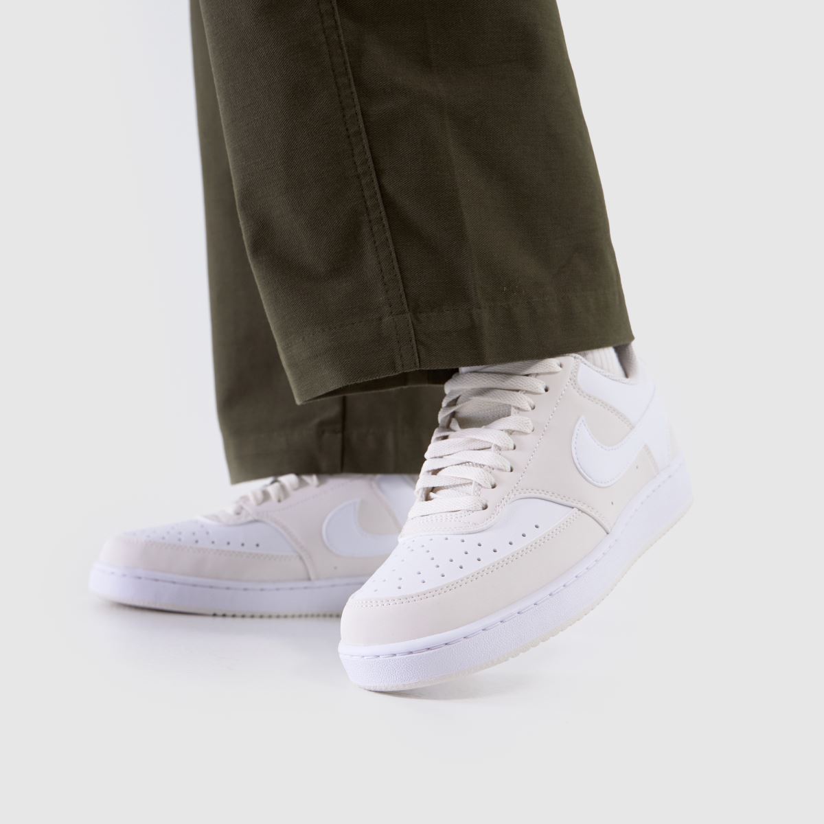 Nike Court Vision in White & Beige Nike Court Vision 8