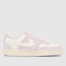 Nike Court Vision in White & Pink Nike Court Vision,1 of 4