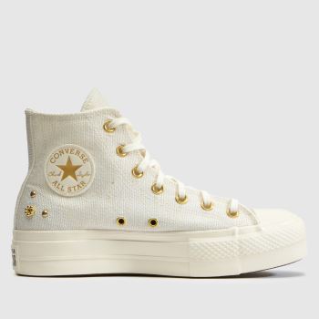 Converse Off-White Multi All Star Lift Hi Womens Trainers