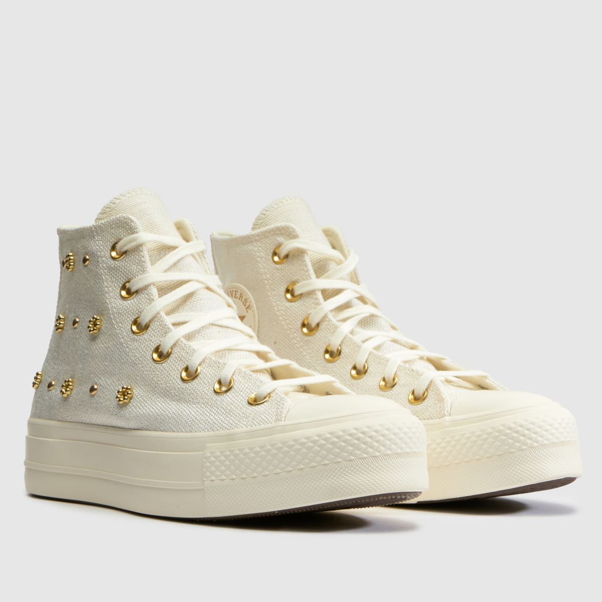 Converse All Star Lift Hi in Off-White Multi Converse All Star Lift Hi 3