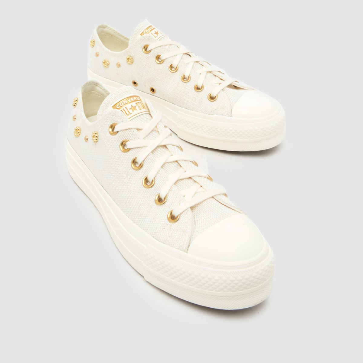 Converse All Star Lift Ox in Off-White Multi Converse All Star Lift Ox 4
