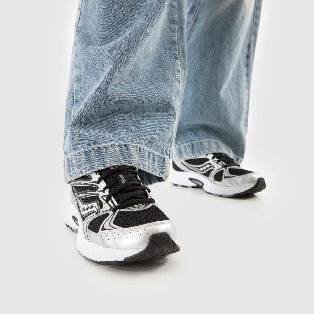 Saucony Ride Millennium in Black & Silver Saucony Ride Millennium 8