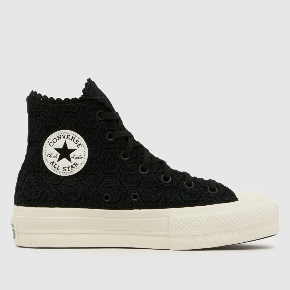 Converse All Star Lift Platform Hi Trainers in Black Multi
