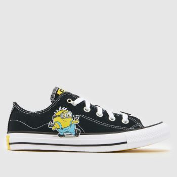 Converse Black Multi All Star Ox Minions Womens Trainers