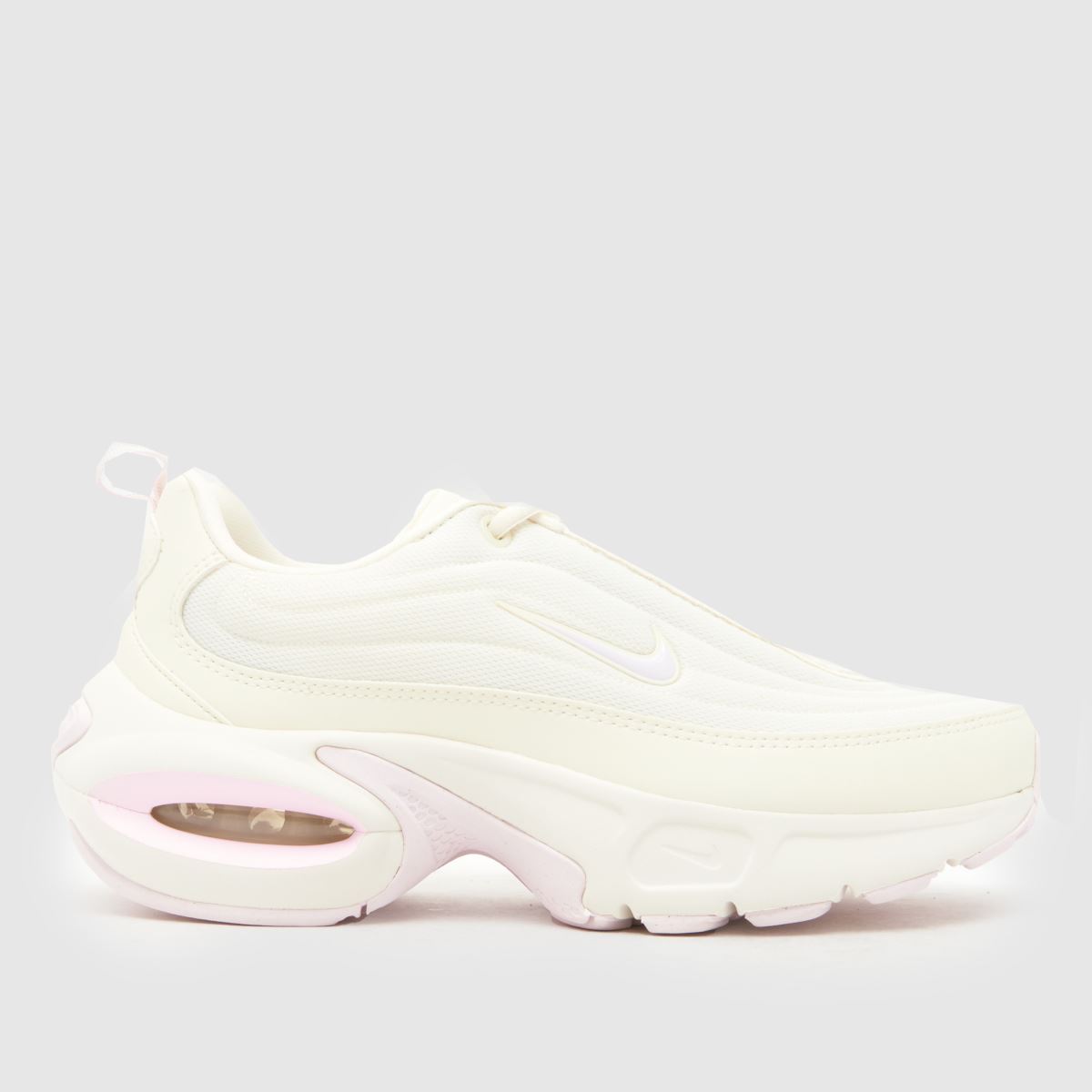 Click to view product details and reviews for Nike Air Max Portal Trainers In White Pink.