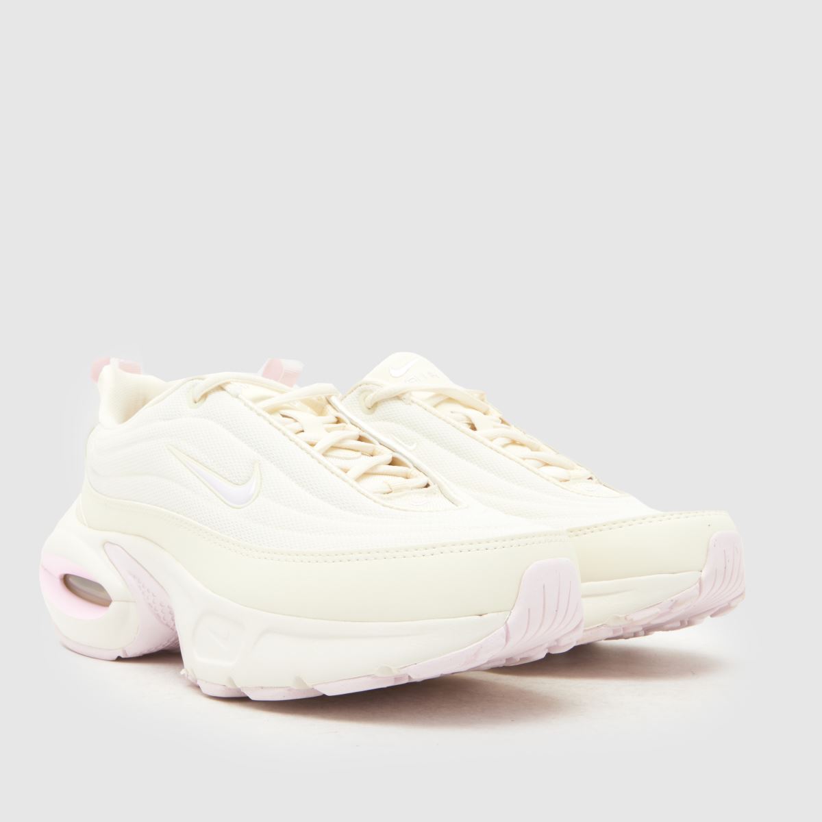 womens white and pink air max