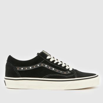 Vans Black & White Old Skool Womens Trainers