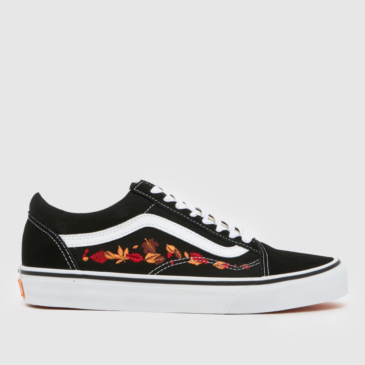 Womens Black Multi Vans Old Skool Trainers schuh