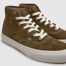 Vans Authentic Hi 2.0 in Brown & White Vans Authentic Hi 2.0,3 of 4