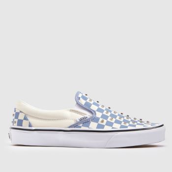 Vans Weiß-Hellblau Classic Slip-On Damen Sneaker