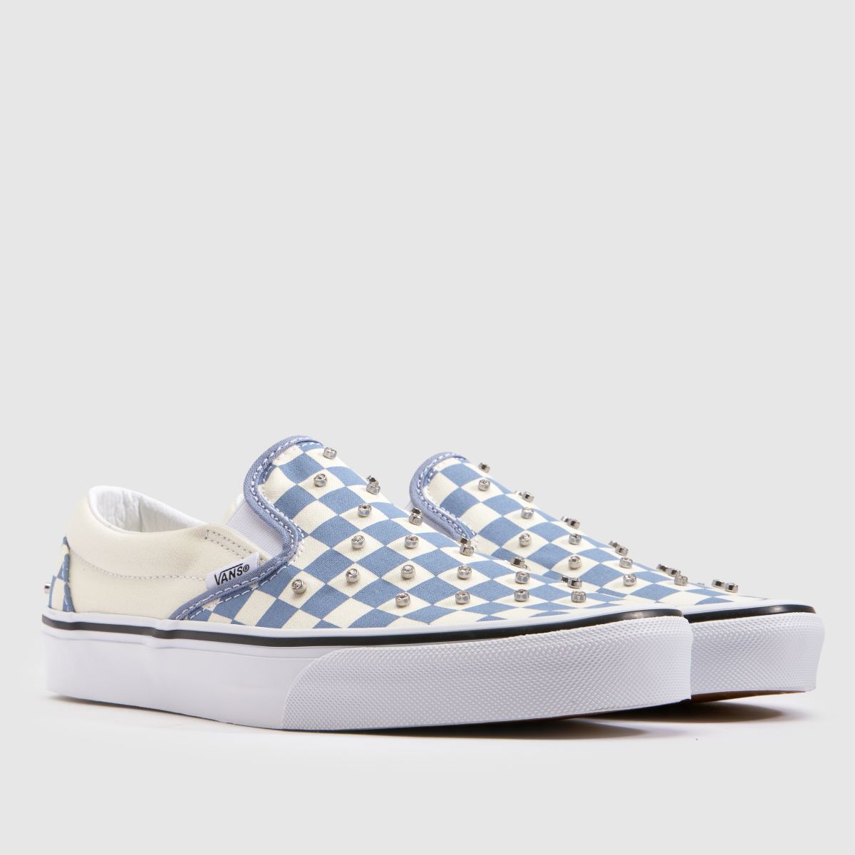 Damen Vans Weiß-hellblau Classic Slip-on Sneaker Vans Classic Slip-On 3
