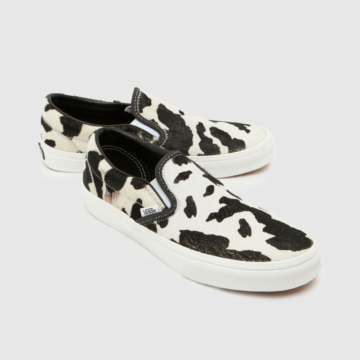 Vans Classic Slip-On Cow in Black & White Vans Classic Slip-On Cow 4