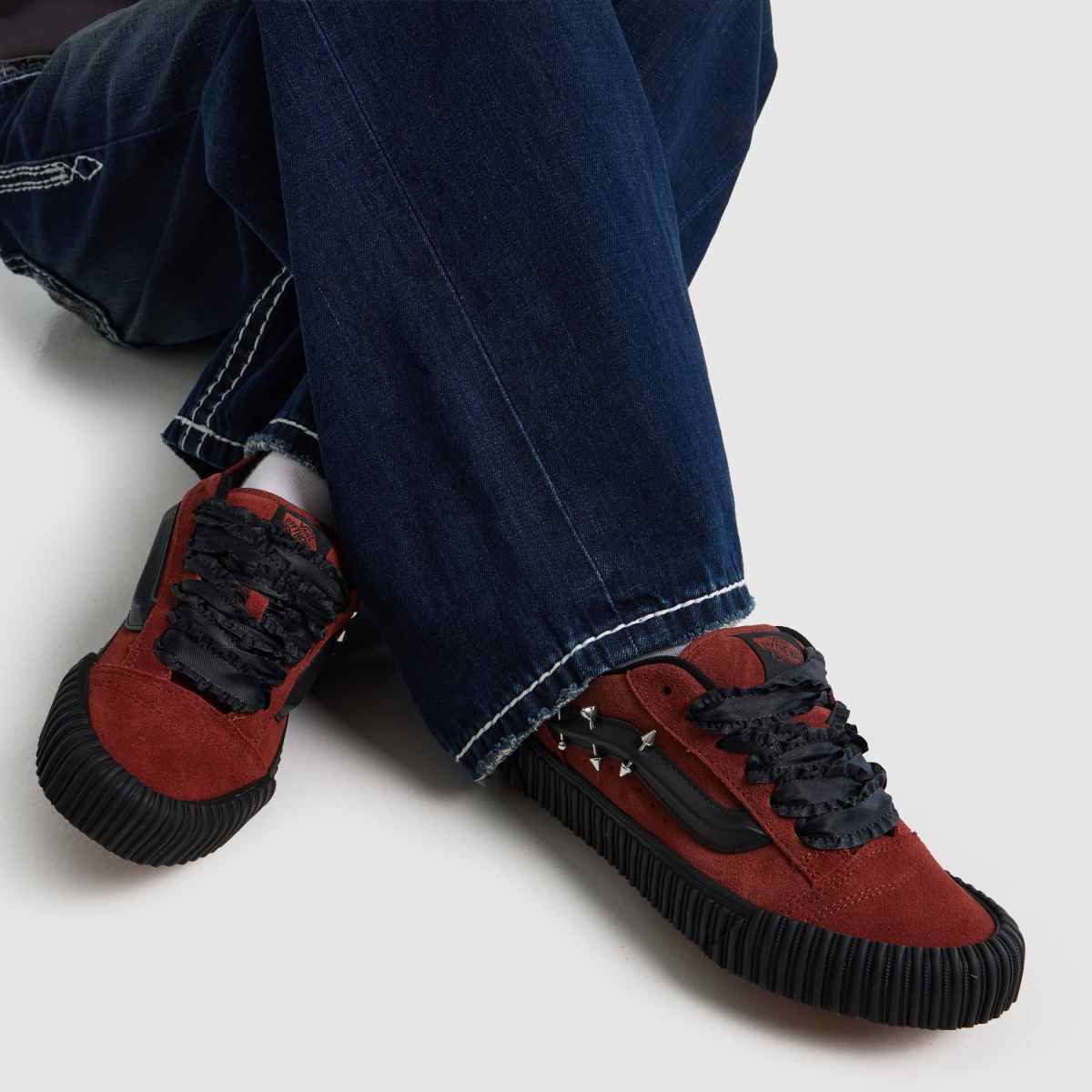 Vans Knu Skool Pierced in Brown Vans Knu Skool Pierced 8