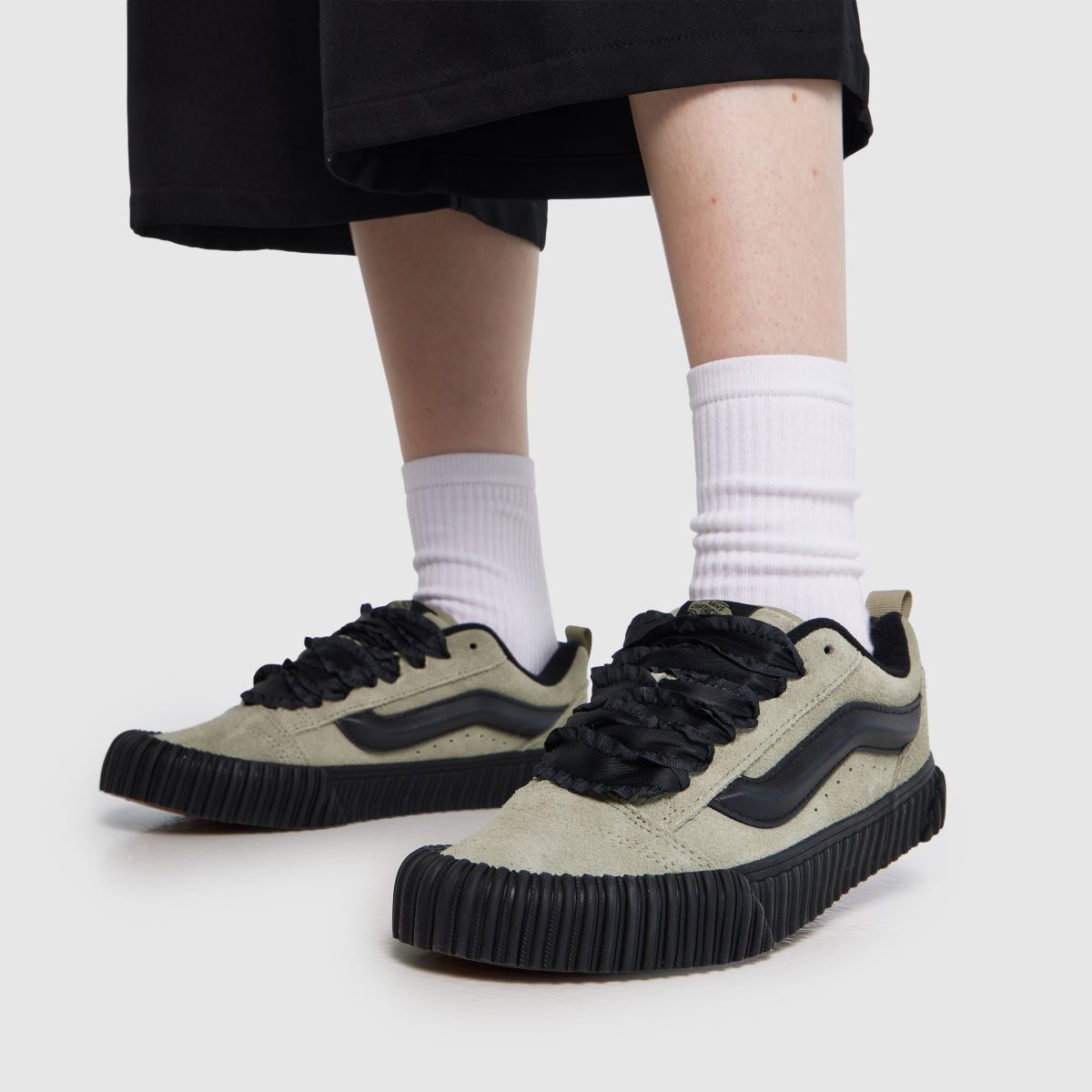 Womens Light Green Vans Knu Skool Trainers | schuh