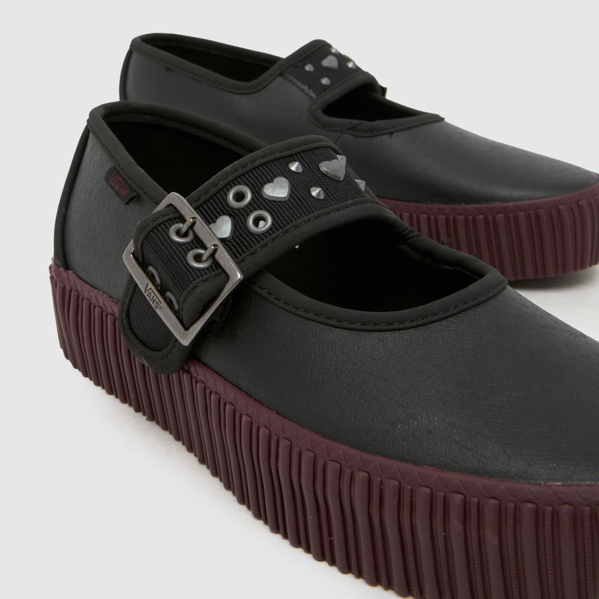 Womens Black Vans Mary Jane Creeper Trainers | schuh