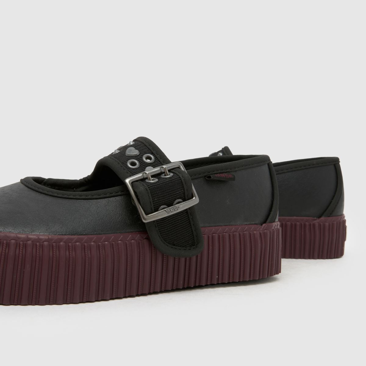 Womens Black Vans Mary Jane Creeper Trainers | schuh