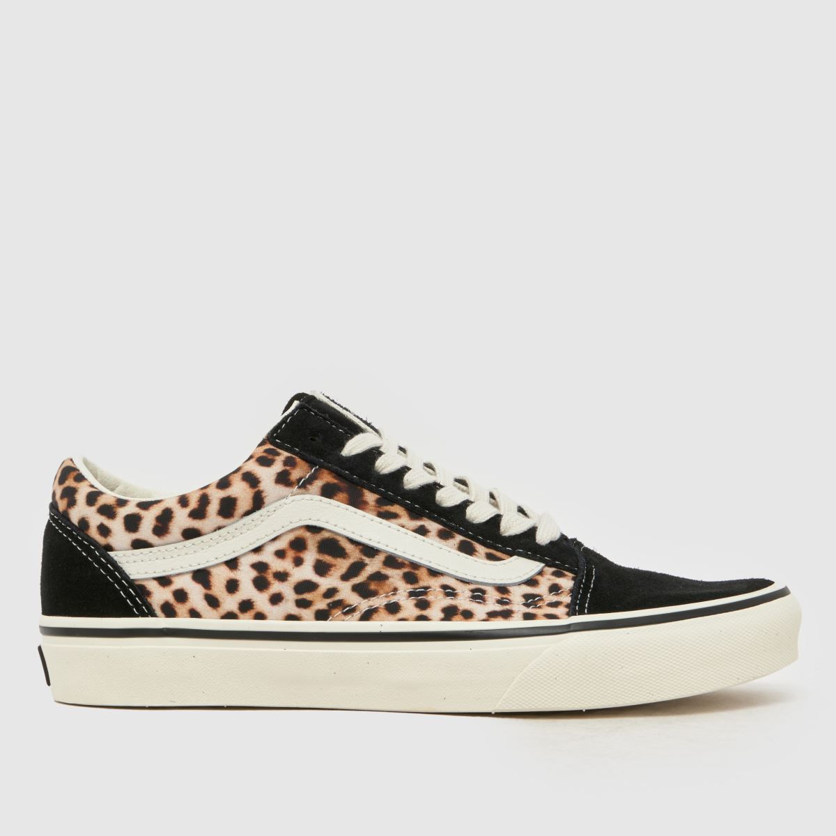 Vans Old Skool Leopard Trainers in Black & Brown