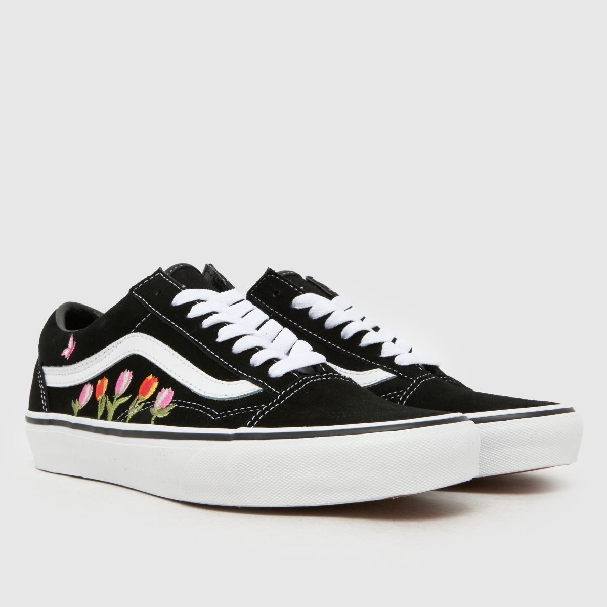 Vans Old Skool Tulips in Black & pink Vans Old Skool Tulips 8