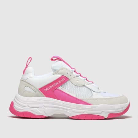 calvin klein white maya mesh