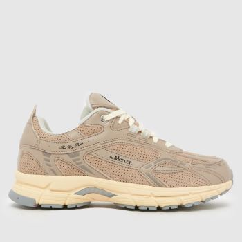 Mercer Beige Multi Re-Run Perforated Womens Trainers