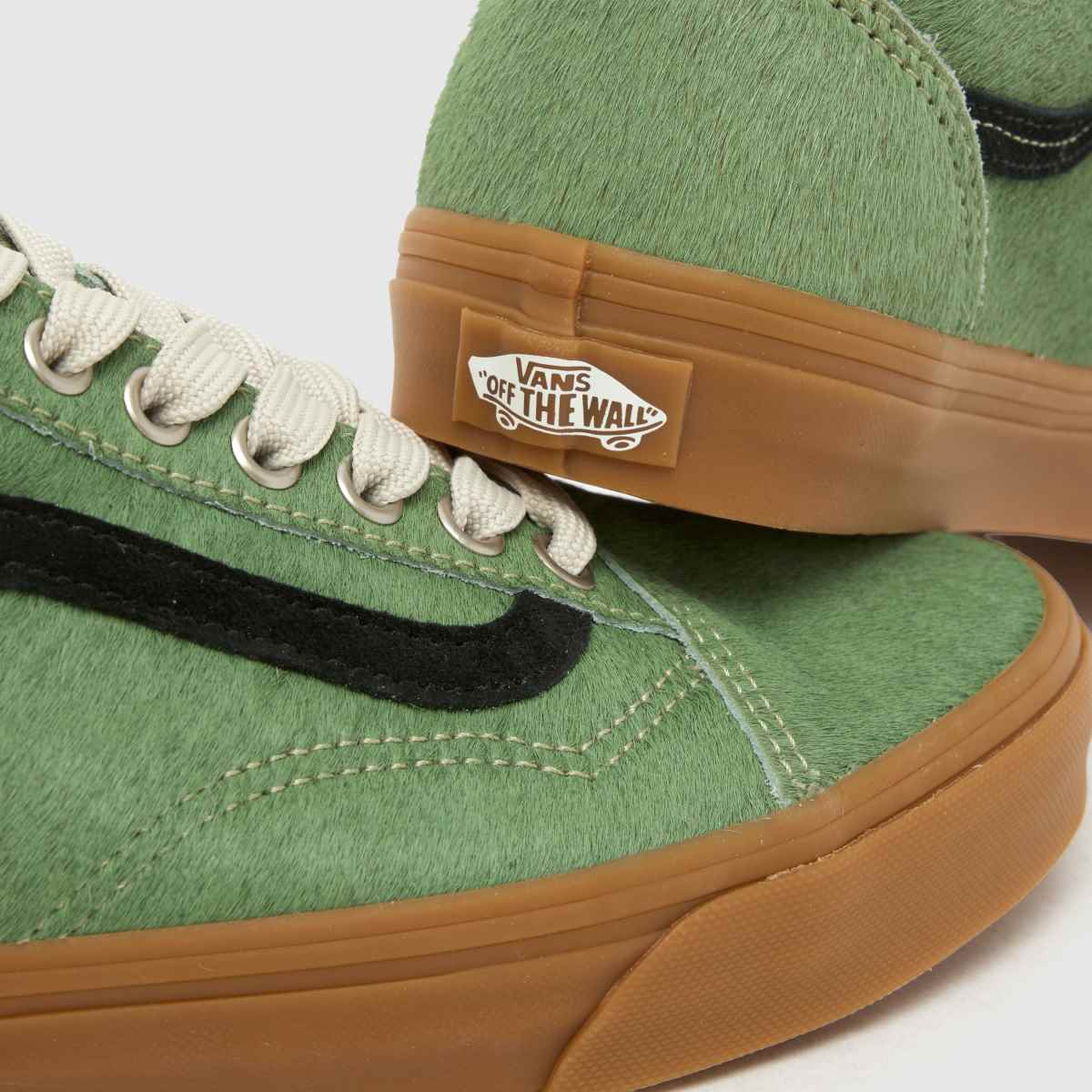 Womens Green Vans Old Skool Trainers | schuh
