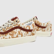 Vans Old Skool Cow in White & Brown Vans Old Skool Cow,4 of 4
