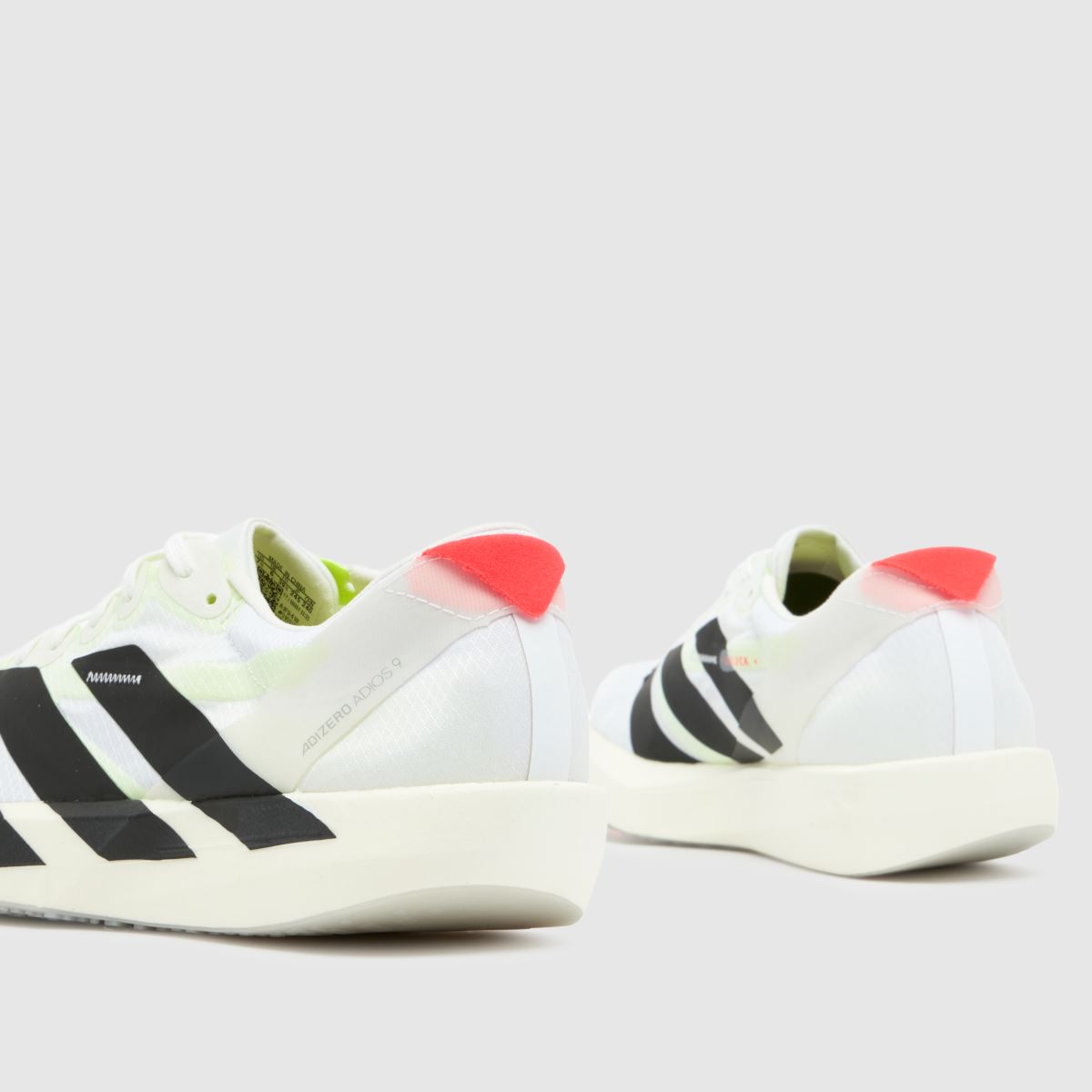 adidas Adizero Adios 9 in White & Black adidas Adizero Adios 9 7