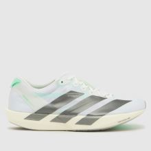 adidas Adizero Adios 9 in White & Silver adidas Adizero Adios 9,1 of 4