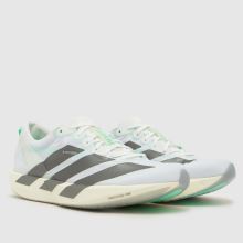adidas Adizero Adios 9 in White & Silver adidas Adizero Adios 9,2 of 4