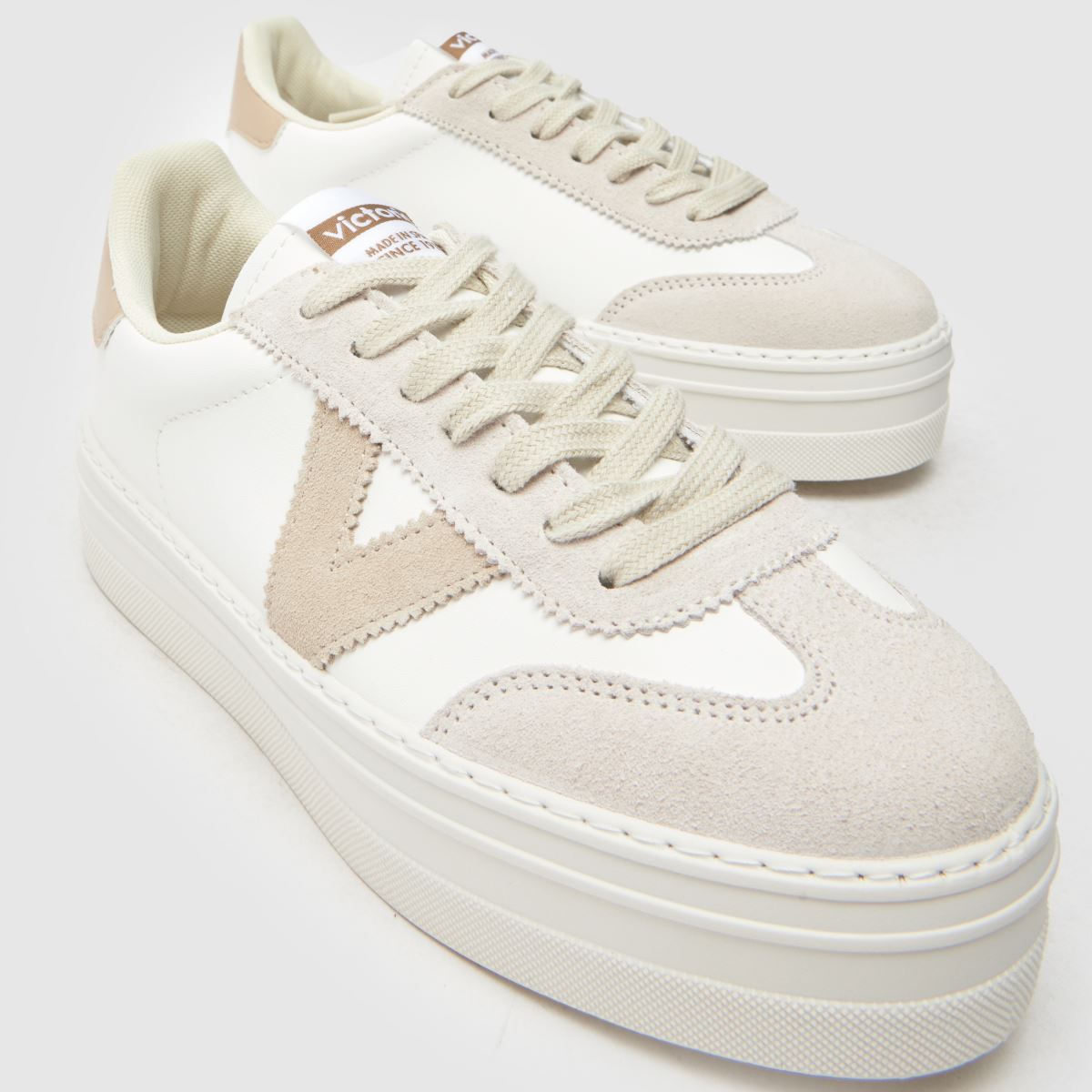 victoria Barcelona Ciclista in White & Beige victoria Barcelona Ciclista 4