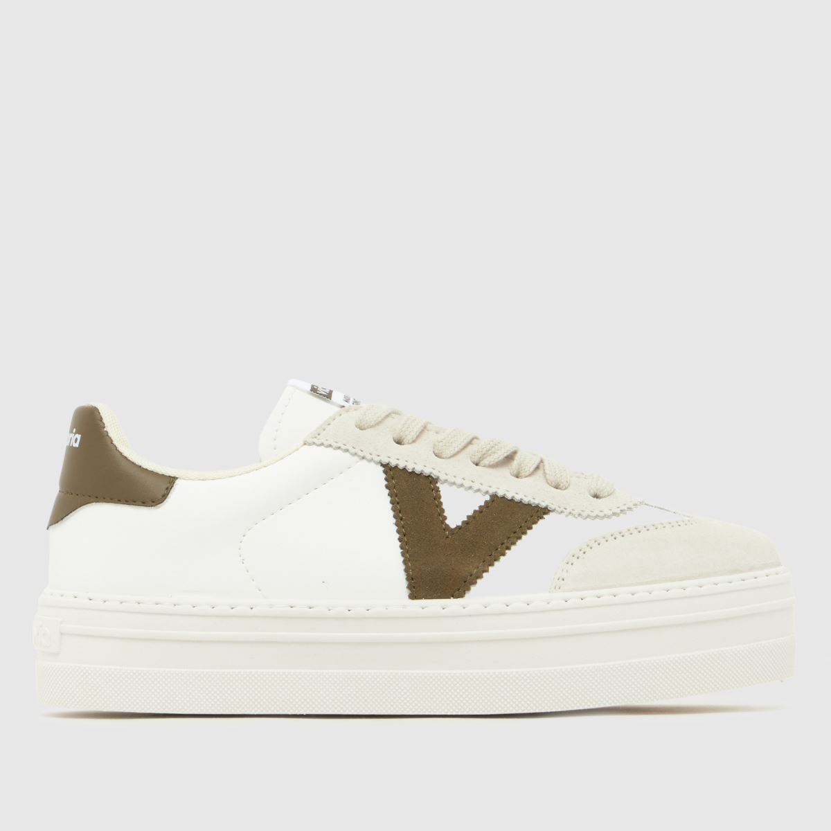 victoria Barcelona Ciclista Trainers in White & Green