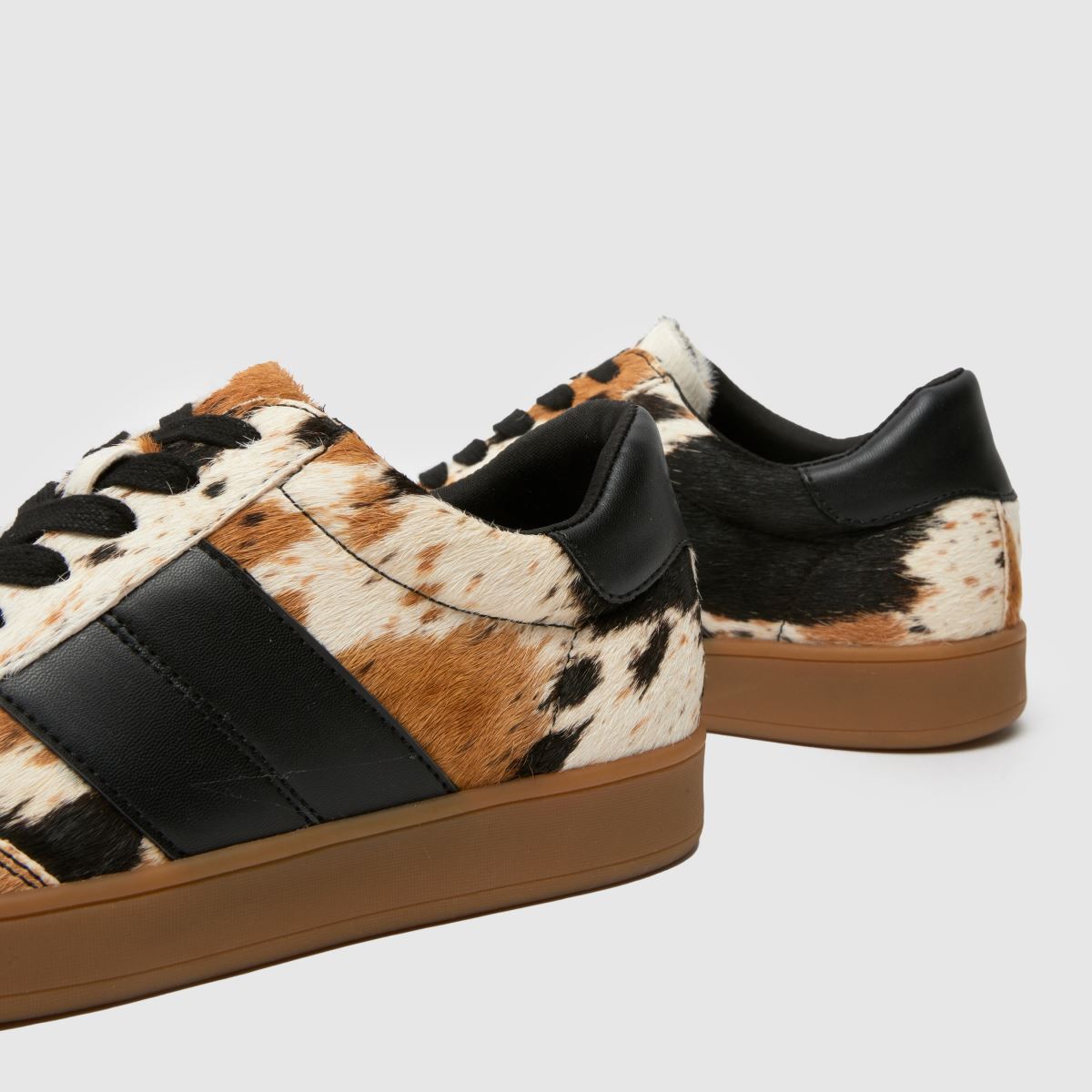 schuh Miley Leather Trainer in Brown & White schuh Miley Leather Trainer 7