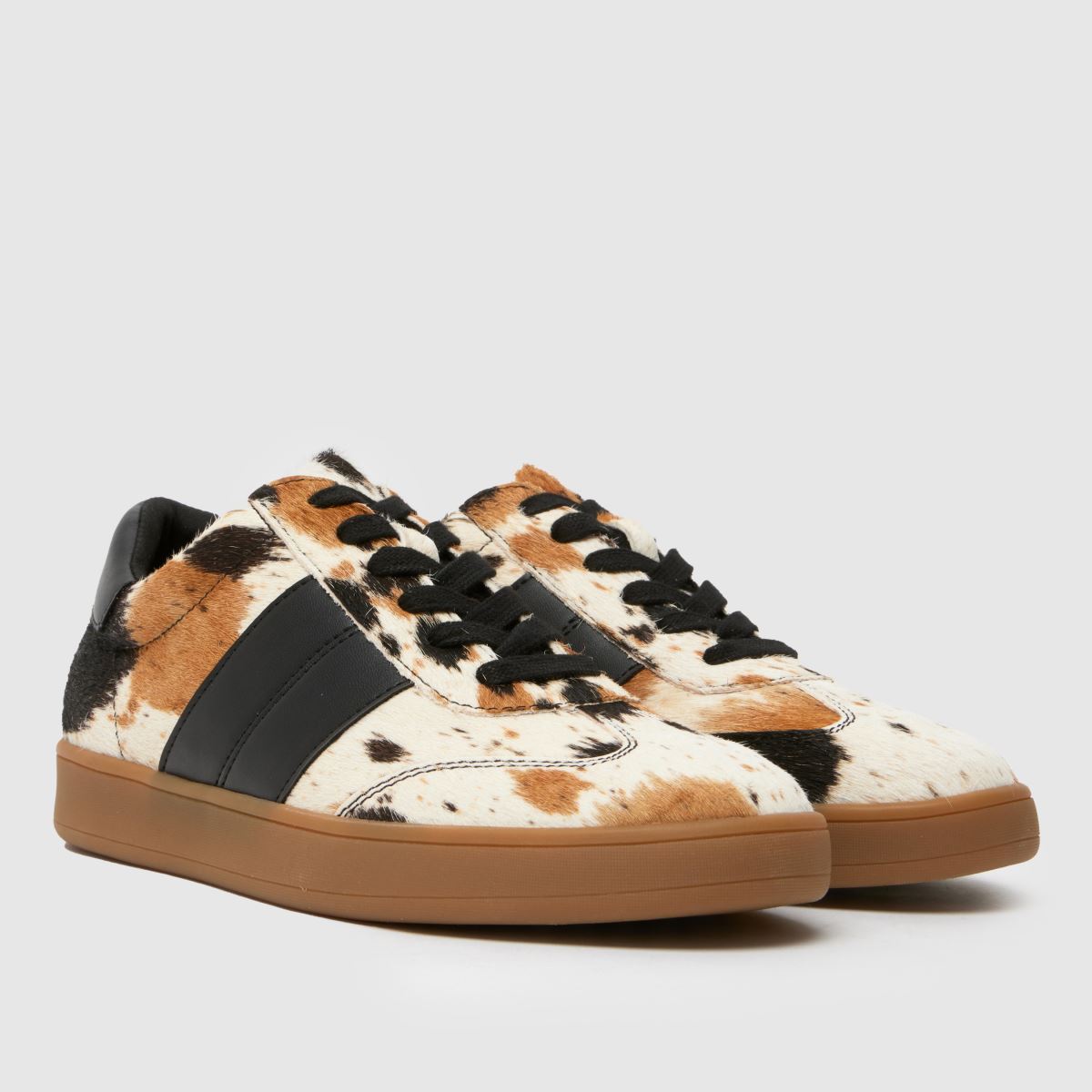 schuh Miley Leather Trainer in Brown & White schuh Miley Leather Trainer 8