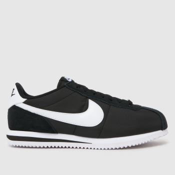 Nike Black & White Cortez Womens Trainers