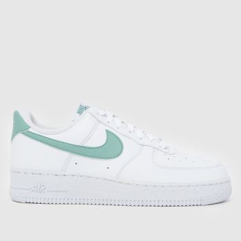 Nike White & Pl Blue Air Force 1 Womens Trainers
