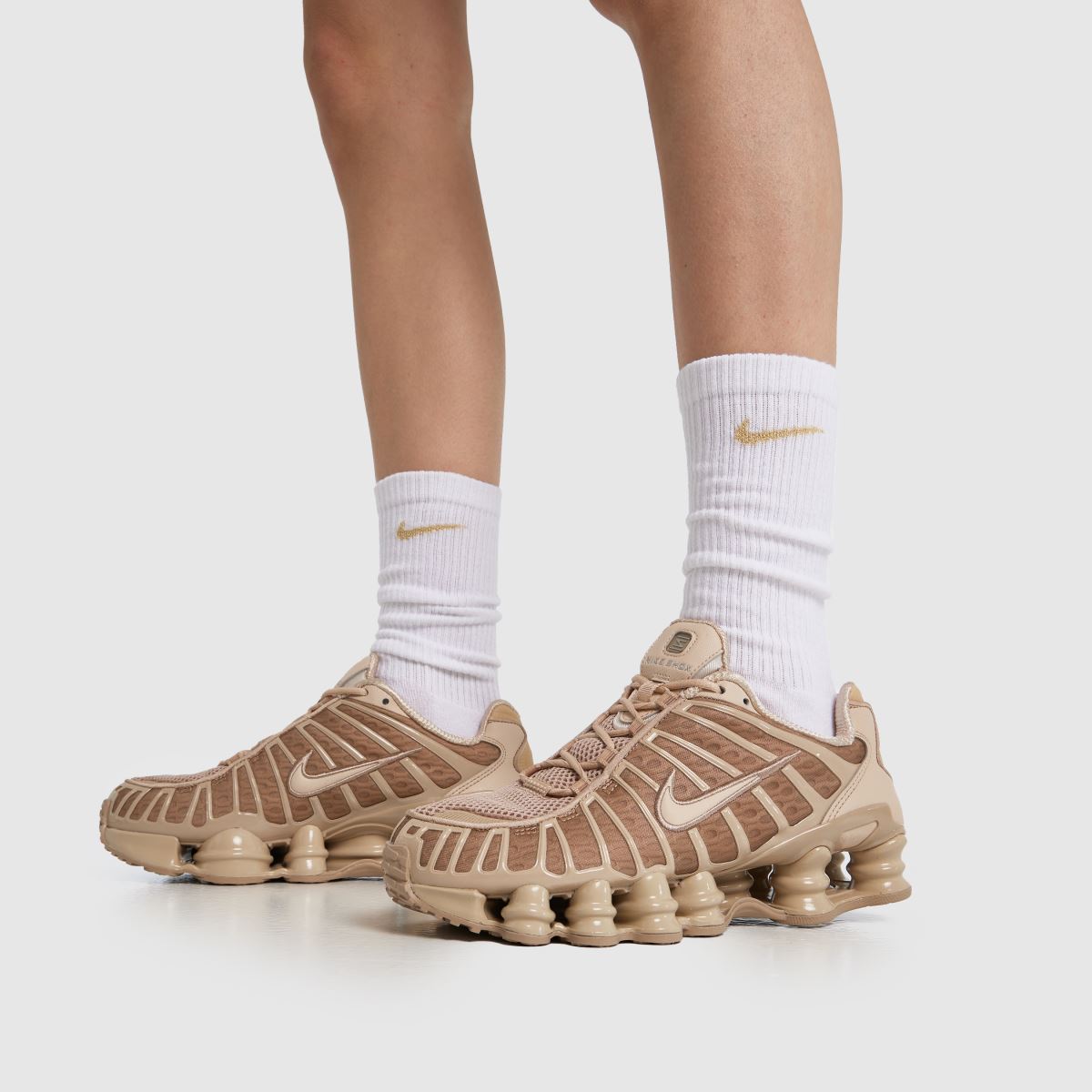 Womens Beige Multi Nike Shox TL Trainers | schuh