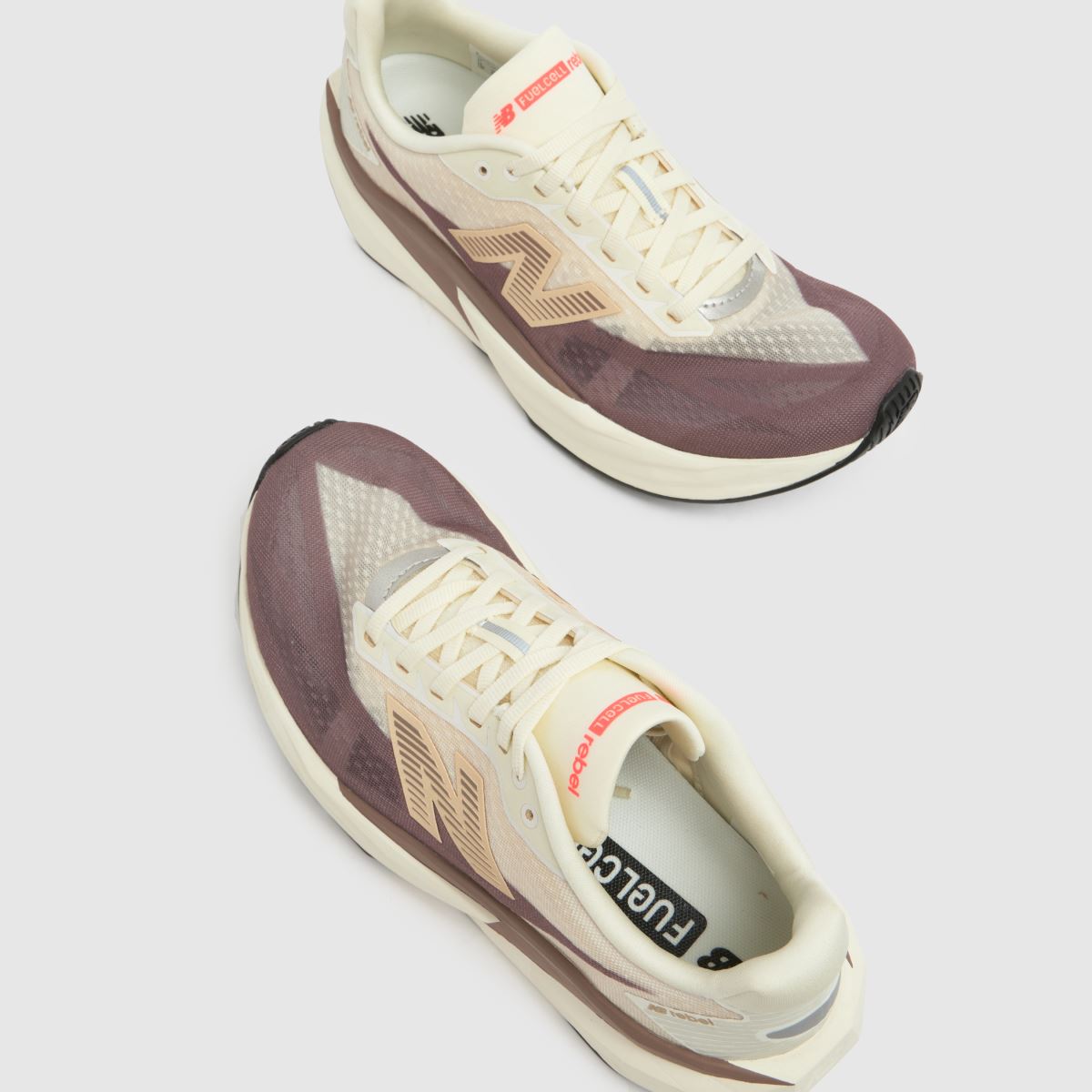 New Balance FuelCell Rebel v5 in Beige & Brown New Balance FuelCell Rebel v5 7