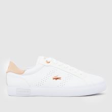 Lacoste Powercourt 2.0 in White & Pink Lacoste Powercourt 2.0,1 of 4