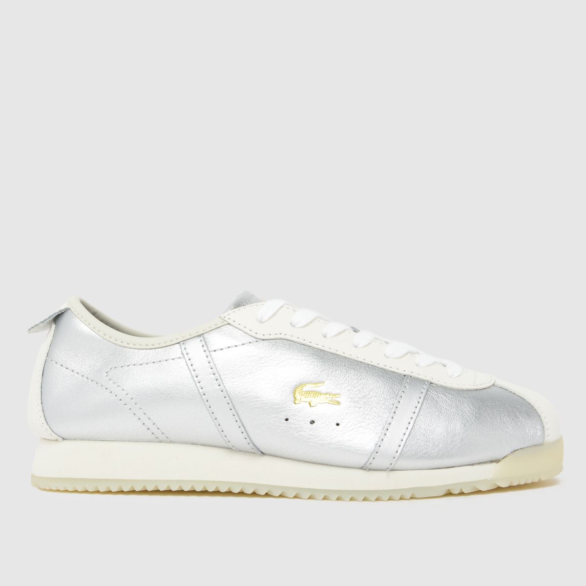 Lacoste Club Low Trainers in Silver