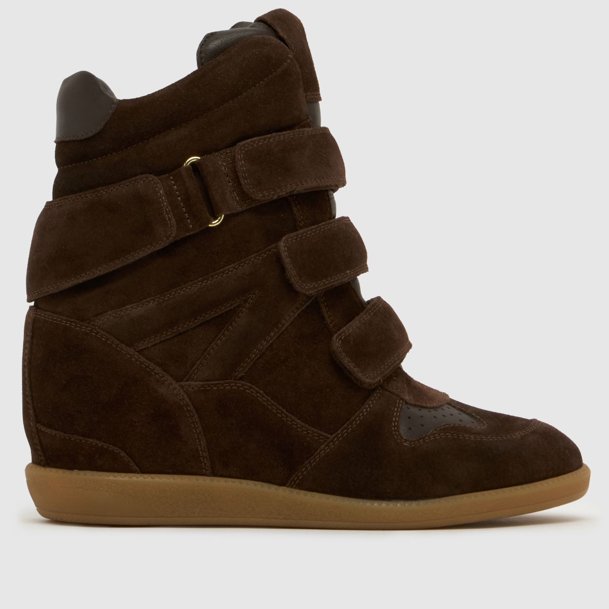 schuh Maxine Suede Wedge in Brown schuh Maxine Suede Wedge