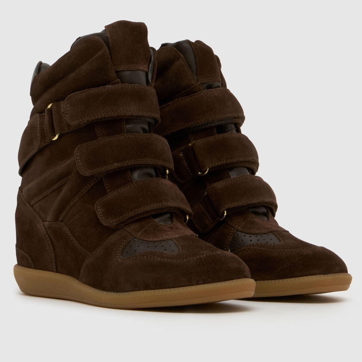 schuh Maxine Suede Wedge in Brown schuh Maxine Suede Wedge 3