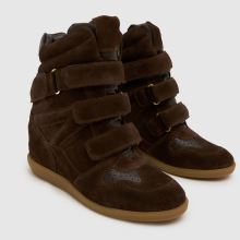 schuh Maxine Suede Wedge in Brown schuh Maxine Suede Wedge,4 of 4