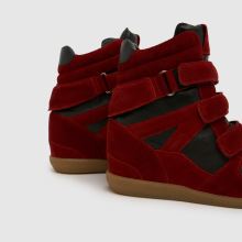schuh Maxine Suede Wedge in Black & Red schuh Maxine Suede Wedge,4 of 4