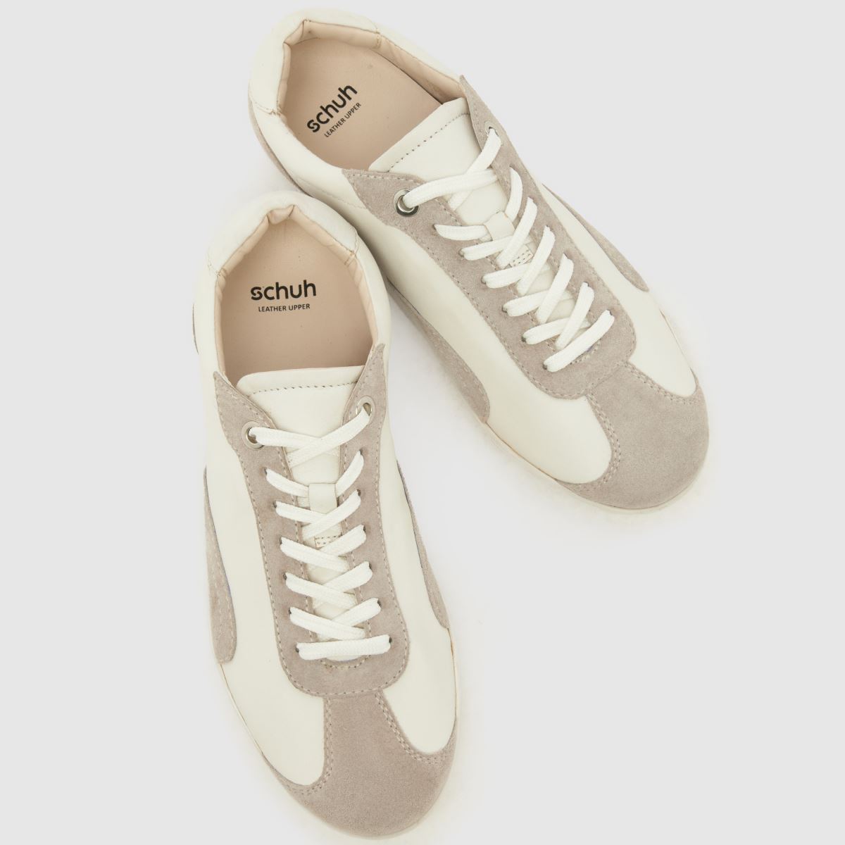 schuh Milan Leather Slim Sole in White schuh Milan Leather Slim Sole 4