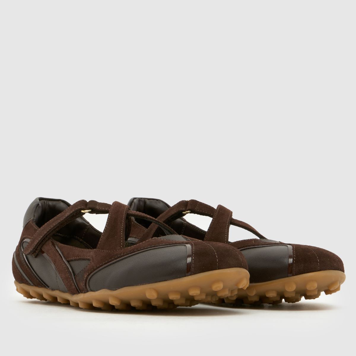 schuh Monday Leather Sneakerina in Brown schuh Monday Leather Sneakerina 8