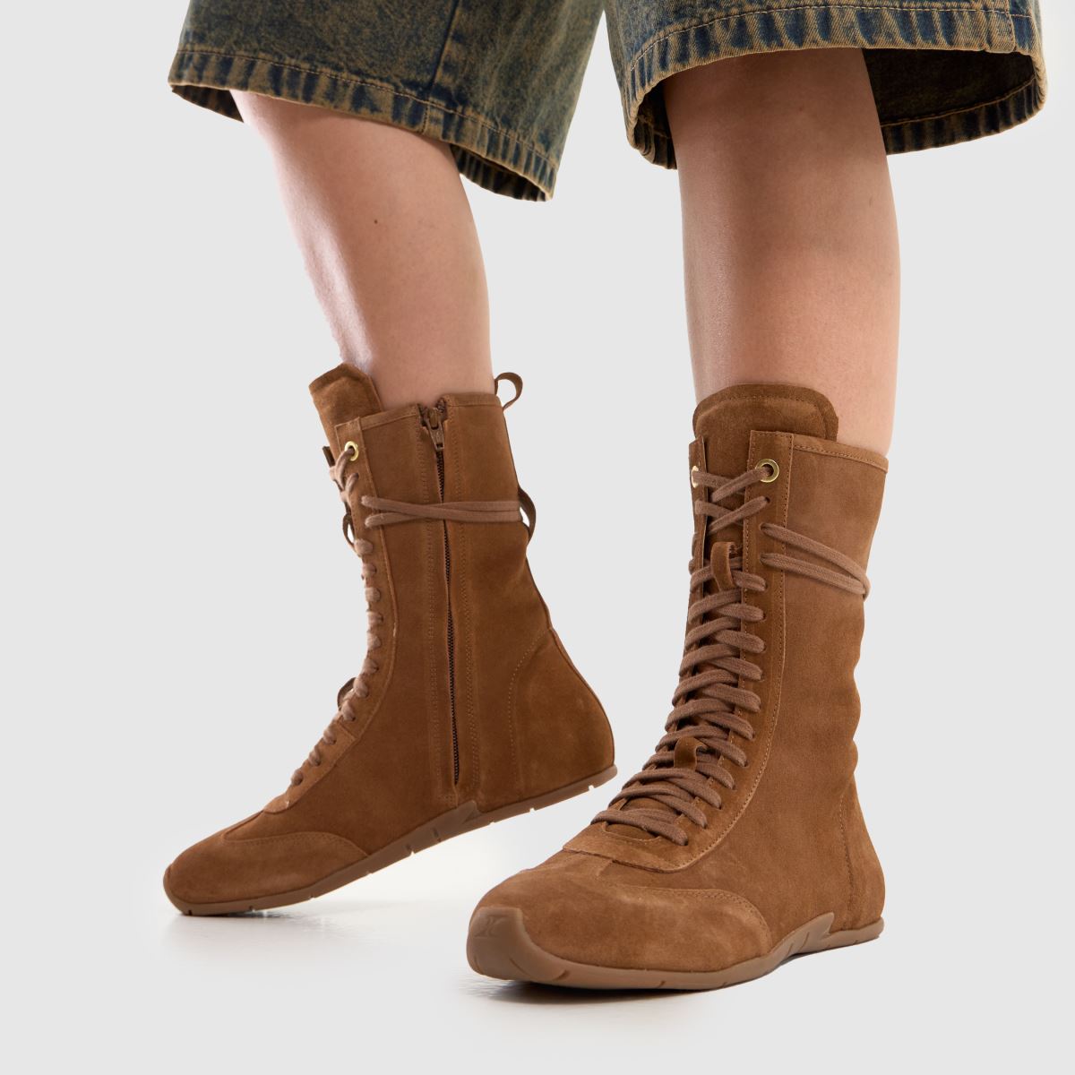 schuh Morg Suede Boxing Boot in Tan schuh Morg Suede Boxing Boot 8