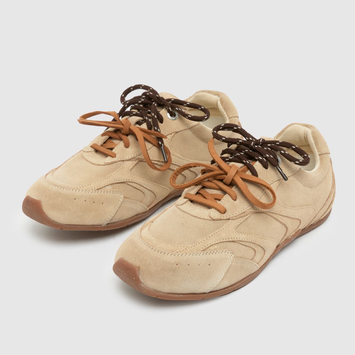 schuh Mindy Suede Lace Up in Beige schuh Mindy Suede Lace Up 4