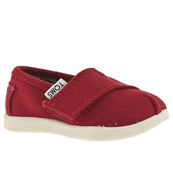 toms red tiny classic shoes baby toms red tiny classic shoes baby