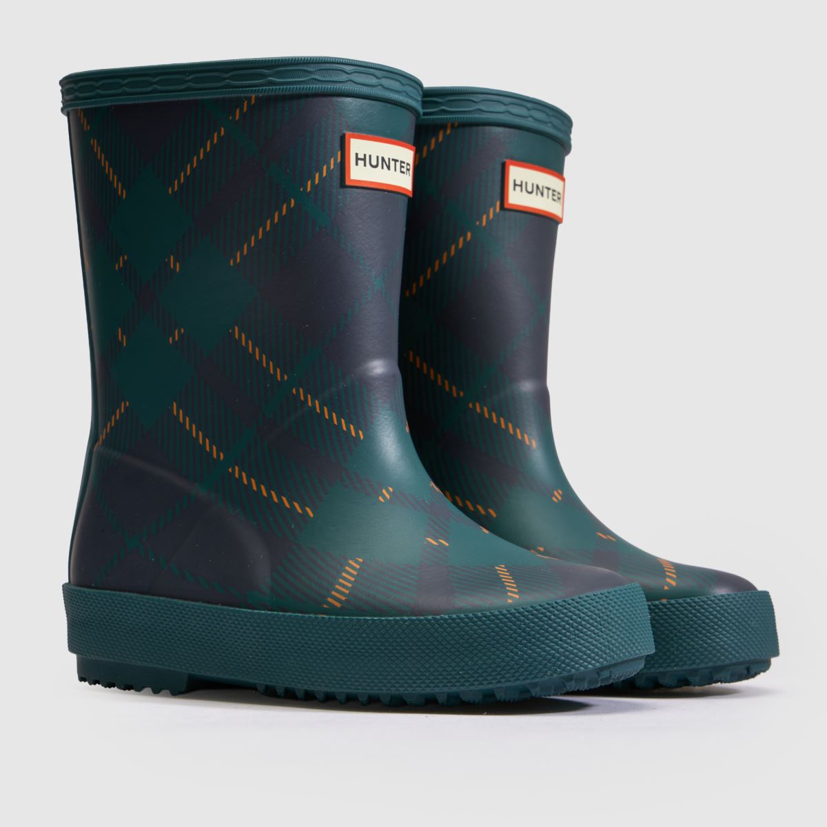 HUNTER BOOTS First Tartan Print Toddler in Green Multi HUNTER BOOTS First Tartan Print 1